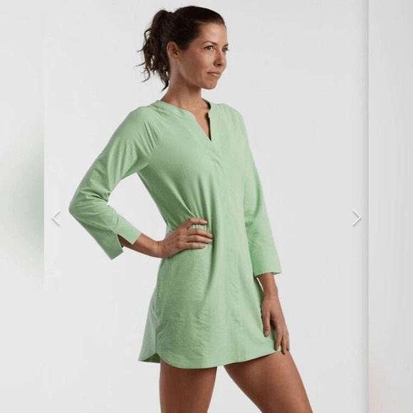 Title Nine Speed Racer Long Sleeve Tunic Size XL Textured Seafoam Green NEW - Picture 2 of 9